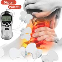 Massageador Portátil Choquinho Aparelho Fisioterapia Digital Alívio das Dores e Fortalecimento Muscular Bivolt