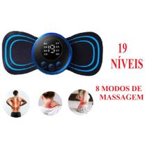 Massageador Portátil Recarregável Dor Pescoço Coluna Pernas Modelo Digital