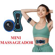 Massageador Portátil Recarregável Dor Pescoço Coluna Pernas Modelo Digital - EMB-UTILIT