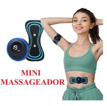 Massageador Portátil Recarregável Dor Pescoço Coluna Pernas Modelo Digital