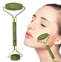 Massageador Pro Facial Pedra Jade Roller Estimila a Pele