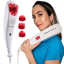 Massageador Profissional Elétrico Corporal Infravermelho Percussão