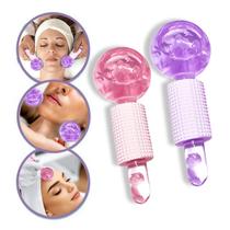 Massageador Profissional Facial e Corpo Ice Globe Cristal da Beleza Gelado
