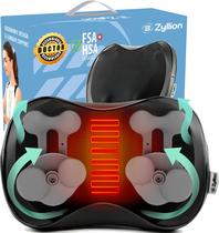 Massageador Shiatsu para costas e pescoço Zyllion ZMA-25 com preto térmico