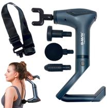 Massageador Silencioso com Velocidade Ajustavel 2400-3300rpm e 4 Pontas - B-MAX
