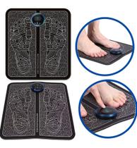 Massageador Tapete Digital Fisioterápico Pulso Elétrico Perna Pés