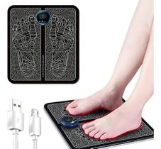 Massageador Tapete Ems Elétrico Perna Pés Pulso Almofada Cor Preto 110V/220V Massageador Tapete Ems Elétrico Perna Pés Pulso Almofada Cor Preto 110V/220V