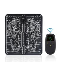 Massageador Tapete Pulso Elétrico Perna Pés Ems Almofada Pro Cor Preto Bivolt Massageador Tapete Pulso Elétrico Perna Pés Ems Almofada Pro Cor Preto Bivolt