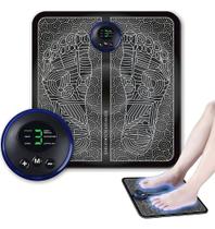 Massageador Tapete Pulso Elétrico Perna Pés Ems Almofada Pro Cor Preto Bivolt Massageador Tapete Pulso Elétrico Perna Pés Ems Almofada Pro Cor Preto Bivolt