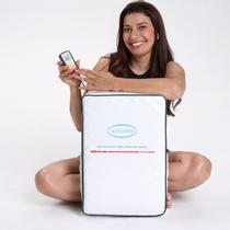 Massageador Térmico Almofada Vibro Alphamed Alivio As Dores Gel
