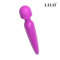 Massageador Varinha Mágica 10 Modos De Intensidade Roxo LILO