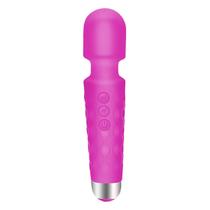 Massageador Varinha Mágica 20 Modos Vibrações Silicone 15cm
