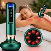 Massageador Ventosa Elétrico com Sucção a Vácuo Aquecimento Ventosaterapia Recarregável USB Bivolt Massageador Ventosa Elétrico com Sucção a Vácuo Aquecimento Ventosaterapia Recarregável USB Bivolt