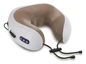 Massageadora De Pescoço E Lombar Travesseiro Massageador Cor Marrom 127/220v