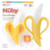Massagem de banana Teether Nuby Nananubs para bebês de 3 meses ou mais
