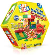 Massinha Art Kids - Kit de Massinhas de modelar Pizzaiolo Acrilex - 7891153086392 Massinha Art Kids - Kit de Massinhas de modelar Pizzaiolo Acrilex - 7891153086392