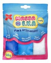 Massinha De Eva Modelar Tons De Azul 50g Make Massinha De Eva Modelar Tons De Azul 50g Make