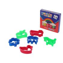 Massinha de Modelar 07 Peças Moldes - Tudo em Caixa Massinha de Modelar 07 Peças Moldes - Tudo em Caixa