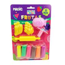 Massinha de Modelar 11 Peças com Molde Frutas - Tudo em Caixa Massinha de Modelar 11 Peças com Molde Frutas - Tudo em Caixa