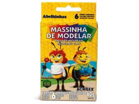 Massinha De Modelar, 6 Cores, Contém 6 Unidades, Acrilex