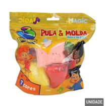 Massinha de Modelar 7 Pçs Pula e Molda 3 Palavras - Tudo em Caixa Massinha de Modelar 7 Pçs Pula e Molda 3 Palavras - Tudo em Caixa