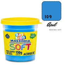 Massinha de Modelar Acrilex Soft 150g Azul