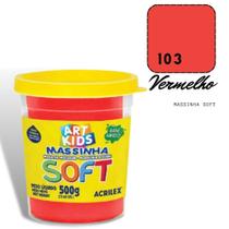 Massinha de Modelar Acrilex Soft 500g Vermelho Massinha de Modelar Acrilex Soft 500g Vermelho