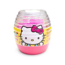 Massinha de modelar Boneca Surpresa Hello Kitty Pote com 20 cores 300g Leonora 72567