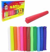 Massinha de modelar com 12 cores 130g - MAGIX Massinha de modelar com 12 cores 130g - MAGIX