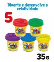 Massinha De Modelar Coti Massa C 6 Unidades Tutti Frutti