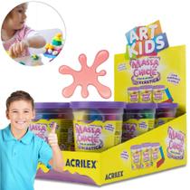 Massinha De Modelar Elástica Chiclé 90g Cx Com 6un - Acrilex Massinha De Modelar Elástica Chiclé 90g Cx Com 6un - Acrilex