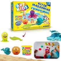 Massinha De Modelar Fundo Do Mar Com Moldes E Extrusora