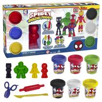 Massinha De Modelar Homem Aranha C/ Acessórios - Cotiplas Massinha De Modelar Homem Aranha C/ Acessórios - Cotiplas