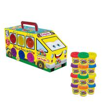 Massinha De Modelar Infantil Atóxica Massa 12 Potes C/ Moldes - Cotiplás Massinha De Modelar Infantil Atóxica Massa 12 Potes C/ Moldes - Cotiplás