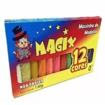 Massinha de Modelar Magix 12 cores 130g 12 unidades