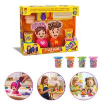 Massinha de Modelar Maria Clara e JP Diver Hair Style com Acessórios Divertoys