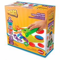 Massinha de Modelar Molda Mundo Mini Fábrica de Massinha 12 pçs Dismat - 7896497503390