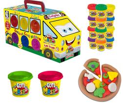 Massinha De Modelar Ônibus Coti Massa Cheirinho Tutti Frutti - Brinquedo Infantil Cotiplás