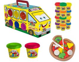 Massinha De Modelar Ônibus Coti Massa Cheirinho Tutti Frutti - Brinquedo Infantil Cotiplás