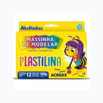 Massinha de Modelar Plastilina 12 Cores Acrilex