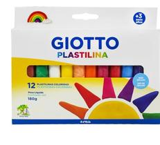 Massinha de Modelar Plastilina C/ 12 Cores 180g Giotto Massinha de Modelar Plastilina C/ 12 Cores 180g Giotto