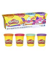 Massinha de modelar play doh 4 potes sortidos b5517 hasbro