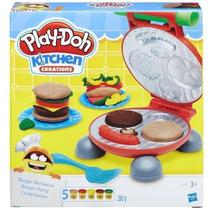 Massinha de modelar play doh festa do hamburguer hasbro b5521