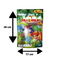 Massinha de Modelar Pula E Molda Cores Diversas Dino e Unicornio