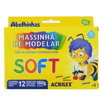Massinha de Modelar Soft (12 cores) - Acrilex Massinha de Modelar Soft (12 cores) - Acrilex