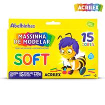 Massinha de Modelar Soft 15 Cores