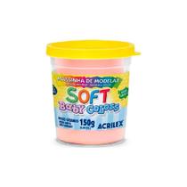 Massinha De Modelar Soft 150g Baby Colors Salmão Bebê - Acrilex