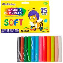 Massinha de modelar Soft 180g 12 cores Marca Acrilex