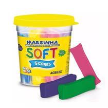 Massinha De Modelar Soft 325G Pote Com 5 Cores Acrilex