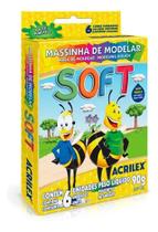 Massinha De Modelar Soft 90G 6 Cores - Kit 12 Caixinhas Acri